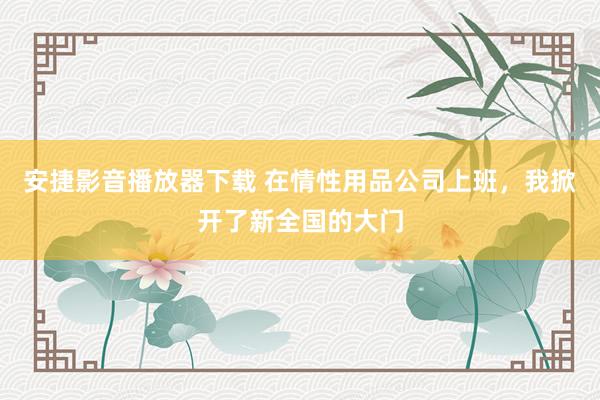 安捷影音播放器下载 在情性用品公司上班，我掀开了新全国的大门