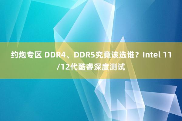 约炮专区 DDR4、DDR5究竟该选谁？Intel 11/12代酷睿深度测试