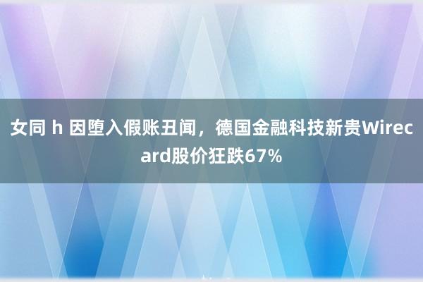 女同 h 因堕入假账丑闻，德国金融科技新贵Wirecard股价狂跌67%